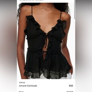 Aritzia Wilfred Amore Camisole in Black